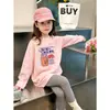 Camiseta básica para meninas outono 2026 novo modelo, top interno infantil super estiloso, camiseta de manga longa respirável 100% algodão tamanho grande