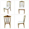 Silla de Aleación de Aluminio Comercial para Hotel con Junta de Bambú y Acolchado Suave, Silla Napoleón para Banquete de Boda al Aire Libre, Silla de Castillo de Lujo