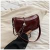 Bolso Sobaco de Cuero Vintage Encerado al Aceite 2024 Nuevo Verano Popular Popular Bolso Cruzado Bolso de Hombro Nicho de Alta Gama