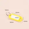 Almacenamiento de Lata para Llaves de Acero Inoxidable Se Puede Marcar con Hebilla de Llavero Intermedia Placa de Llavero de Clasificación Etiqueta de Llavero Cadena Casa de Alquiler