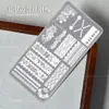 Arte de Uñas Encaje Estampado Floral Placa de Acero Plantilla de Transferencia Cuadros Franceses Patrón de Trapo Sello Raspador Herramienta para Uñas