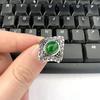 Nepal Palacio Piedra de Uva Natural Plata 925 Lujo Ligero Vintage Anillo Atmosférico Anillo Exagerado para Mujer Otoño e Invierno