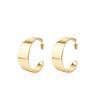 Pendientes clásicos de arco liso con diseño de nicho, originales, avanzados, ligeros, de lujo, sencillos, versátiles, de moda, 24 años de antigüedad.