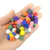 Peças de Xadrez de Madeira Peças Redondas Geométricas Peças Redondas Coloridas Peças Redondas de Madeira Maciça Acessórios para Jogos de Tabuleiro 1cm 10mm