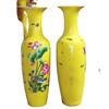 Vaso de Chão de Cerâmica Jingdezhen Vermelho Chinês Flor de Peônia Dourada Vaso de Cerâmica Decoração Festiva de Abertura Ornamentos