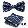 Gravata Borboleta Jacquard Floral Lisa Masculina para Casamento e Negócios Acessórios Formais para Noivo e Padrinhos