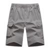 Pantalones Capri Casuales de Verano para Hombre de Talla Grande Transfronterizos, Shorts de Trabajo Multibolsillos de Talla Grande para Hombre de Mediana Edad