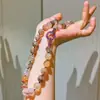 10 Collares de Cadena para Clavícula de Súper Siete Negro Dorado Natural de Alta Calidad