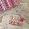 Estilo Coreano Ins Pintado a Mano Graffiti Primavera Arte de Uñas Papel de Transferencia Chica Linda Estrellas de Empalme Lindas Mascotas Decoraciones para Uñas