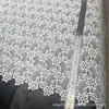 Vendas diretas da fábrica! Bordado de computador solúvel em água, renda de seda de leite, bordado de renda, tecido oco para acessórios de vestuário, caminho de mesa
