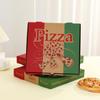 Caja de pizza 7 8 9 10 12 pulgadas caja de embalaje desechable caja de embalaje plegable comercial cartón de pizza al por mayor