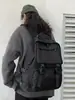 Nueva mochila escolar de alta gama para estudiantes de preparatoria, mochila de gran capacidad, mochila estilo ropa de trabajo para hombres, bolsa transfronteriza de estilo Ins