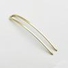Material de horquilla para el cabello DIY, cuerpo de horquilla de cobre, electroforesis, arco de retención de color, horquilla doble recta en forma de U, tocado antiguo Hanfu, joyería de los Siete Sabios