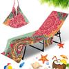 Funda para silla de playa transfronteriza funda para silla de playa de microfibra impresión digital 3D serie mandala