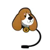 Nuevo protector de pajita de cachorro de dibujos animados tapa de pajita de 10 MM tapón de polvo de silicona decoración de pajita de fiesta de dibujos animados linda cruz