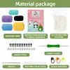 Nuevo Paquete de Material para Muñeca de Crochet para Principiantes de Tres Piezas Lindo Conejo Panda Hecho a Mano DIY Instrucciones en Inglés