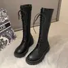 35-43 yardas talla grande botas de caballero mujer 2023 otoño nuevas botas botas de suela gruesa correa botas altas mujer