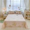 Sábana de Algodón Estilo Ins de Una Pieza 100% Algodón Edredón Estampado de Dibujos Animados Dormitorio de Estudiantes Juego de Cama de Tres Piezas