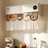 Cortina Bloqueadora de Viento para Aire Acondicionado con Forma Especial para Dormitorio, Sensación de Alta Gama, Protector de Viento Universal para Unidades de Pared, Antiviento Directo para Habitación Infantil, Cortina de Gasa sin Taladro