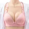 Nova Roupa Íntima para Amamentação Push-up Anti-queda Sutiã de Amamentação para Gestantes Algodão Puro Sutiã Fino