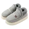 Zapatos de Algodón de Invierno para Hombre para Uso en Exteriores, Suela Gruesa, Antideslizantes, para Personas de Mediana Edad y Mayores, Pantuflas Cálidas de Felpa para Interiores con Cubierta en el Talón, Venta al por Mayor para Mujeres