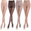 Medias para Adultos Seda Hilada al Núcleo Primavera y Verano Mariposa Negra Entrepierna en T Color Café Color Piel Medias Base para Mujer Sexy