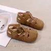 Estilo Coreano Calçados Infantis Primavera 2026 Retro Birkenstock Sapatos Casuais da Moda para Meninos Sandálias Romanas para Bebês Meninas