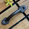 Maçaneta de Porta de Armário Guarda-Roupa Vintage Ferro Fundido Armário Cor Preto Ferro Americano Maçaneta de Janela Gaveta Arte em Ferro Nórdica Pequena Maçaneta