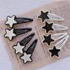 Horquilla de estrella de Internet para mujer, con flequillo lateral, pinza para la frente, pinza de pico de pato sin costuras, pinza para el pelo roto, tocado, horquilla de estrella de cinco puntas