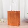 Bolso de mano no tejido de aluminio chapado en oro y plata, embalaje para bebidas, bolso de mano no tejido que se puede imprimir con logotipo, bolsa de regalo para compras.