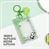 Conjunto de porta-crachá de estudante com cartão deslizante, cartão transparente de campus, bolsa para cartão de refeição, conjunto de identificação com foto love bean, capa protetora, atacado para homens e mulheres