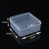 Caja Cuadrada de Almacenamiento Transparente con Tapa de Cierre de Plástico PP Caja Cuadrada para Almacenamiento en Armario Tapa Abatible Caja de Embalaje para Cajón