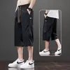 Shorts Masculino Casual de Verão Finos, Largos e Modernos, Calças 7/8, Duráveis, Atacado Transfronteiriço