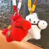 2026 Año del Caballo Mascota Peluche Llavero de Pony, Muñeco Colgante de Hazte Rico Pronto, Lindo Regalo de Año Nuevo al por Mayor