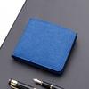 Cartera corta de lona para hombre, cartera con cremallera para hombre, cartera vaquera para hombre, nueva cartera ultrafina no estándar para hombre.