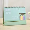 Calendario de escritorio multifuncional creativo, diseño de cuadrícula simple, planificador mensual, bloc de notas y notas adhesivas