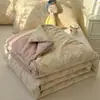 Colcha de verão grau materno e infantil para dormir sem roupa, algodão fresco estilo ins como nuvem, colcha de ar condicionado ultrassuave, colcha fina de verão, edredom de dormitório