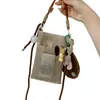 Bolso cruzado nuevo y elegante para teléfono para mujer, perfecto para actividades al aire libre, bolso de hombro versátil, diseño de malla, duradero y bolsa de almacenamiento portátil