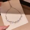 Pulsera Calada de Rombo de Circonita Transfronteriza Europea y Americana, Joyería de Mano Exquisita de Lujo Ligero de Alta Gama, Personalidad, Banda para la Mano, Temperamento, Versátil para Mujeres