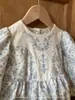 Ropa Infantil Jenny Ropa de Otoño para Bebés Niñas Estilo Coreano Floral Elegante Traje para Gatear Mameluco de Manga Larga Body