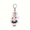 En stock Accesorio de anime Yuanshen llavero acrílico versión maid Keli pimonqin Barbara colgante para juego móvil