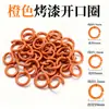 Accesorios de anillos abiertos de esmalte de colores para colgantes de bricolaje, muñecas, cadenas de teléfono, anillos de metal, anillos cerrados y anillos abiertos para cuentas