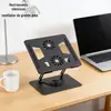 Suporte para Laptop 360 Rotativo metal ventilador de resfriamento computador desktop aumento de altura suporte dobrável base
