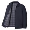 Jaqueta Masculina Laps Primavera e Outono Masculina Leve Business Casual Cor Sólida Simples para Meia-idade e Idosos