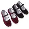 Sapatos de Tecido Novos Atacado Sapatos de Tecido Femininos Sapatos de Tecido para Mães de Meia-idade e Idosos 2026 Outono Novo Estilo Sapatos de Tecido Planos Confortáveis