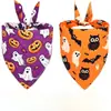 Bandana para mascotas transfronteriza Gato y perro fantasma de Halloween Bufanda triangular decorativa Bufanda decorativa para el cuello de fiesta navideña