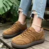 2026 Dropshipping Transfronterizo Zapatos de Entrenamiento Alemanes para Mujer Invierno Forrados de Lana Tenis Engrosados Exportación Talla Grande Cómodos Planos Slip-Ons
