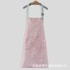 Avental de moda coreana à prova d'água e à prova de óleo roupas de trabalho femininas cozinha cozinhar bonito pescoço impressão logotipo bolso de cozinha