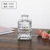 Mini Vaso Pequeno de Vidro Embossado Estilo Francês Vintage Estilo Ins Transparente Vaso de Flores Hidropônicas Enfeites Decorativos de Mesa
