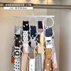 Colgador de Almacenamiento para Cinturones, Estante Lateral para Exhibir Cinturones y Corbatas en el Armario, Colgador Doméstico para Bufandas, Colgador Multifuncional